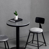 Industrial Round Bar Table Set 1/2/3 Pieces Sintered Stone Bar Table Set for Dining Room