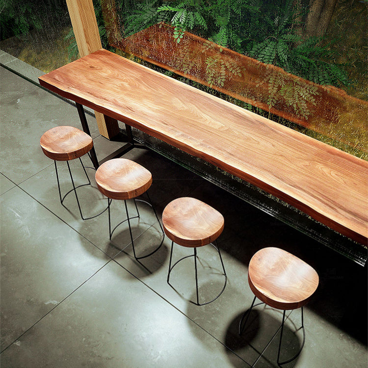 Modern Wood Counter Height Set 1/2/5 Pieces Indoor Natural Counter Set Clearhalo 'Bar Furniture' 'furn' 'furn_home_bar_bar_sets' 'Furniture' 'Home Bars & Bar Sets' 'home_bar_bar_sets' 'Kitchen & Dining Furniture' 5864469
