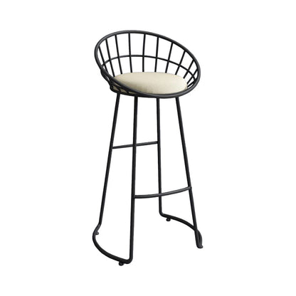 Modern Bar Table Set 1/3/5 Pieces Rectangle Stone Counter Table with Stools for Kitchen Black 30"H Stool (Single) Clearhalo 'Bar Furniture' 'furn' 'furn_home_bar_bar_sets' 'Furniture' 'Home Bars & Bar Sets' 'home_bar_bar_sets' 'Kitchen & Dining Furniture' 5864531