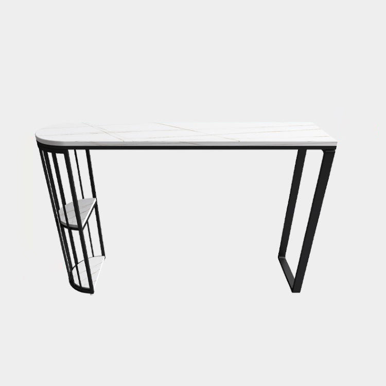 Modern Bar Table Set 1/3/5 Pieces Rectangle Stone Counter Table with Stools for Kitchen Clearhalo 'Bar Furniture' 'furn' 'furn_home_bar_bar_sets' 'Furniture' 'Home Bars & Bar Sets' 'home_bar_bar_sets' 'Kitchen & Dining Furniture' 5864535