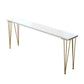 Glam Style 1/2/5/9 Pieces Bar Table Set Rectangle Bar Table with Metal High Stools Clearhalo 'Bar Furniture' 'furn' 'furn_home_bar_bar_sets' 'Furniture' 'Home Bars & Bar Sets' 'home_bar_bar_sets' 'Kitchen & Dining Furniture' 5864550
