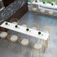 Glam Style 1/2/5/9 Pieces Bar Table Set Rectangle Bar Table with Metal High Stools Clearhalo 'Bar Furniture' 'furn' 'furn_home_bar_bar_sets' 'Furniture' 'Home Bars & Bar Sets' 'home_bar_bar_sets' 'Kitchen & Dining Furniture' 5864556
