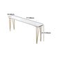 Glam Style 1/2/5/9 Pieces Bar Table Set Rectangle Bar Table with Metal High Stools Clearhalo 'Bar Furniture' 'furn' 'furn_home_bar_bar_sets' 'Furniture' 'Home Bars & Bar Sets' 'home_bar_bar_sets' 'Kitchen & Dining Furniture' 5864560