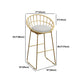 Glam Style 1/2/5/9 Pieces Bar Table Set Rectangle Bar Table with Metal High Stools Clearhalo 'Bar Furniture' 'furn' 'furn_home_bar_bar_sets' 'Furniture' 'Home Bars & Bar Sets' 'home_bar_bar_sets' 'Kitchen & Dining Furniture' 5864565