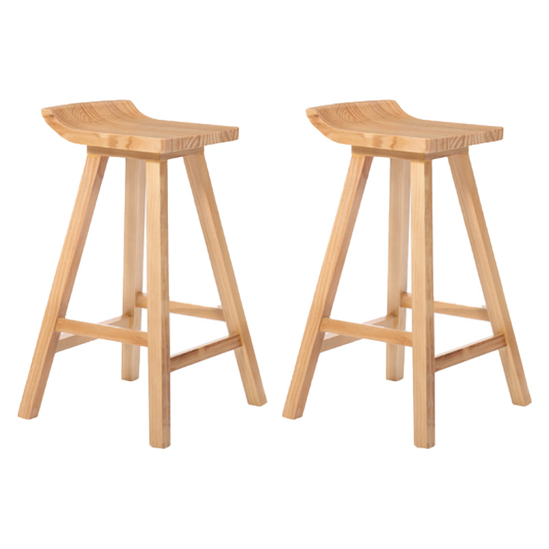 1/2/4/11 Pieces Pub Dining Set Industrial Solid Wood Table and Stool Set for Shop Wood 30"H Stools (Set of 2) Clearhalo 'Bar Furniture' 'furn' 'furn_home_bar_bar_sets' 'Furniture' 'Home Bars & Bar Sets' 'home_bar_bar_sets' 'Kitchen & Dining Furniture' 5864567