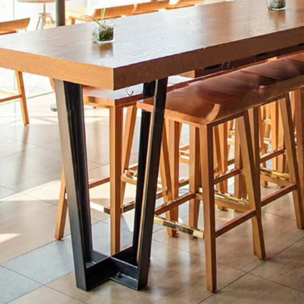 1/2/4/11 Pieces Pub Dining Set Industrial Solid Wood Table and Stool Set for Shop Clearhalo 'Bar Furniture' 'furn' 'furn_home_bar_bar_sets' 'Furniture' 'Home Bars & Bar Sets' 'home_bar_bar_sets' 'Kitchen & Dining Furniture' 5864572