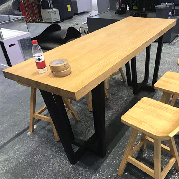 1/2/4/11 Pieces Pub Dining Set Industrial Solid Wood Table and Stool Set for Shop Clearhalo 'Bar Furniture' 'furn' 'furn_home_bar_bar_sets' 'Furniture' 'Home Bars & Bar Sets' 'home_bar_bar_sets' 'Kitchen & Dining Furniture' 5864576