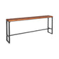 Juego de mesa de Bar Industrial de 1/6/9/11 piezas, mesa de mostrador rectangular de madera de pino con taburetes
