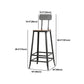 Juego de mesa de Bar Industrial de 1/6/9/11 piezas, mesa de mostrador rectangular de madera de pino con taburetes