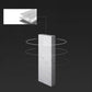 Modern 1/3 Pieces Bar Table Set Rectangle Stone Counter Table for Living Room