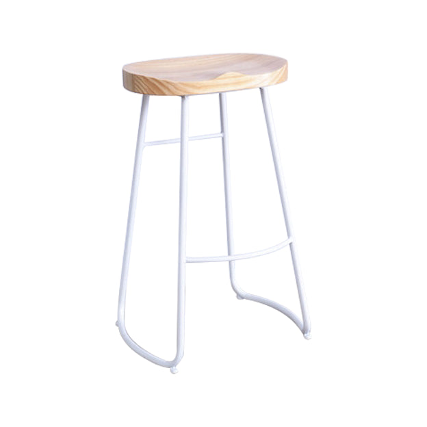 Modern Rectangular Pub Table Set 1/3 Pieces Wooden Counter Table with Backless Stools Wood 30"H Stool (Single) Clearhalo 'Bar Furniture' 'furn' 'furn_home_bar_bar_sets' 'Furniture' 'Home Bars & Bar Sets' 'home_bar_bar_sets' 'Kitchen & Dining Furniture' 5864641
