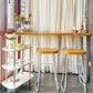 Modern Rectangular Pub Table Set 1/3 Pieces Wooden Counter Table with Backless Stools 3 Pieces: Table, 2 Stools Clearhalo 'Bar Furniture' 'furn' 'furn_home_bar_bar_sets' 'Furniture' 'Home Bars & Bar Sets' 'home_bar_bar_sets' 'Kitchen & Dining Furniture' 5864642