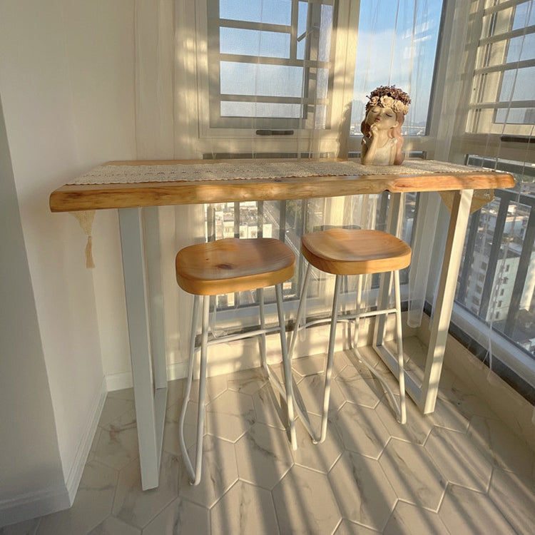 Modern Rectangular Pub Table Set 1/3 Pieces Wooden Counter Table with Backless Stools Clearhalo 'Bar Furniture' 'furn' 'furn_home_bar_bar_sets' 'Furniture' 'Home Bars & Bar Sets' 'home_bar_bar_sets' 'Kitchen & Dining Furniture' 5864647