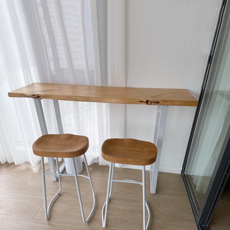 Modern Rectangular Pub Table Set 1/3 Pieces Wooden Counter Table with Backless Stools Clearhalo 'Bar Furniture' 'furn' 'furn_home_bar_bar_sets' 'Furniture' 'Home Bars & Bar Sets' 'home_bar_bar_sets' 'Kitchen & Dining Furniture' 5864651