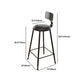 Industrial Rectangular Pub Table Set 1/6/11 Pieces Wooden Counter Table with High Stools
