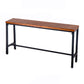 Industrial 1/2/4/7/9 Pieces Bar Table Set Rectangle Bar Table with High Wood Stools Brown 102"L x 16"W Clearhalo 'Bar Furniture' 'furn' 'furn_home_bar_bar_sets' 'Furniture' 'Home Bars & Bar Sets' 'home_bar_bar_sets' 'Kitchen & Dining Furniture' 5864720