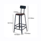 Industrial 1/2/4/7/9 Pieces Bar Table Set Rectangle Bar Table with High Wood Stools Clearhalo 'Bar Furniture' 'furn' 'furn_home_bar_bar_sets' 'Furniture' 'Home Bars & Bar Sets' 'home_bar_bar_sets' 'Kitchen & Dining Furniture' 5864740