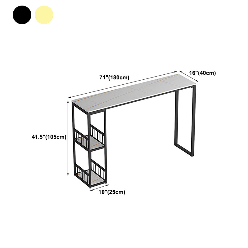 Tavolo da bar contemporaneo scantinata da bar di bistrot con doppio piedistallo