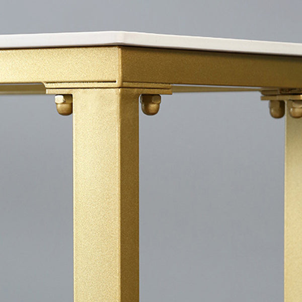 Mesa de pub rectángulo mesa de barra de barra de estilo glam para interiores para interiores