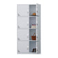 Modern & Contemporary Cabinet for Bathroom Grey Metal Storage Cabinet 8 Clearhalo 'Armoires & Wardrobes' 'armoires_wardrobes' 'Bedroom Furniture' 'furn' 'furn_armoires_wardrobes' 'Furniture' 5865204