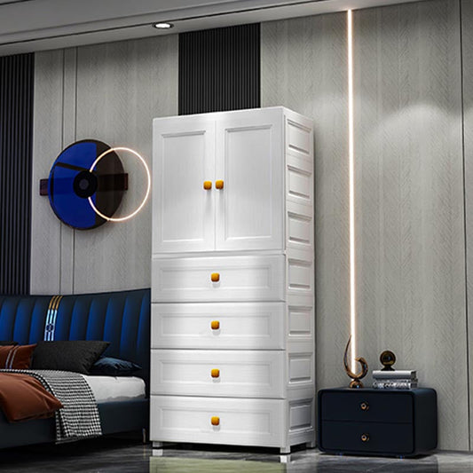 Scharnierende 1-deuren garderobe armoire eigentijdse plastic garderobe kast