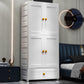 Hinged 1-Door Wardrobe Armoire Contemporary Plastic Wardrobe Closet
