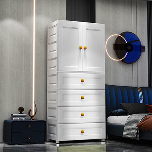 Scharnierende 1-deuren garderobe armoire eigentijdse plastic garderobe kast