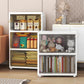 Plastic Contemporary Storage Cabinet Non-Hanging Wardrobe Armoire