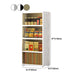 Plastic Contemporary Storage Cabinet Non-Hanging Wardrobe Armoire