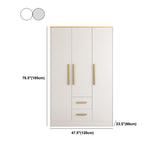 Contemporary Style Wardrobe Wooden Wardrobe Closet with Drawer Clearhalo 'Armoires & Wardrobes' 'armoires_wardrobes' 'Bedroom Furniture' 'furn' 'furn_armoires_wardrobes' 'Furniture' 5865406