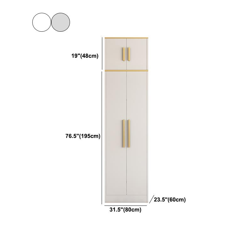 Contemporary Style Wardrobe Wooden Wardrobe Closet with Drawer Clearhalo 'Armoires & Wardrobes' 'armoires_wardrobes' 'Bedroom Furniture' 'furn' 'furn_armoires_wardrobes' 'Furniture' 5865411