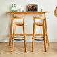 Juego de mesa de pub rectangular Modena de 1/2/3 piezas, mesa de mostrador de madera con taburetes altos