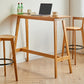 Juego de mesa de pub rectangular Modena de 1/2/3 piezas, mesa de mostrador de madera con taburetes altos