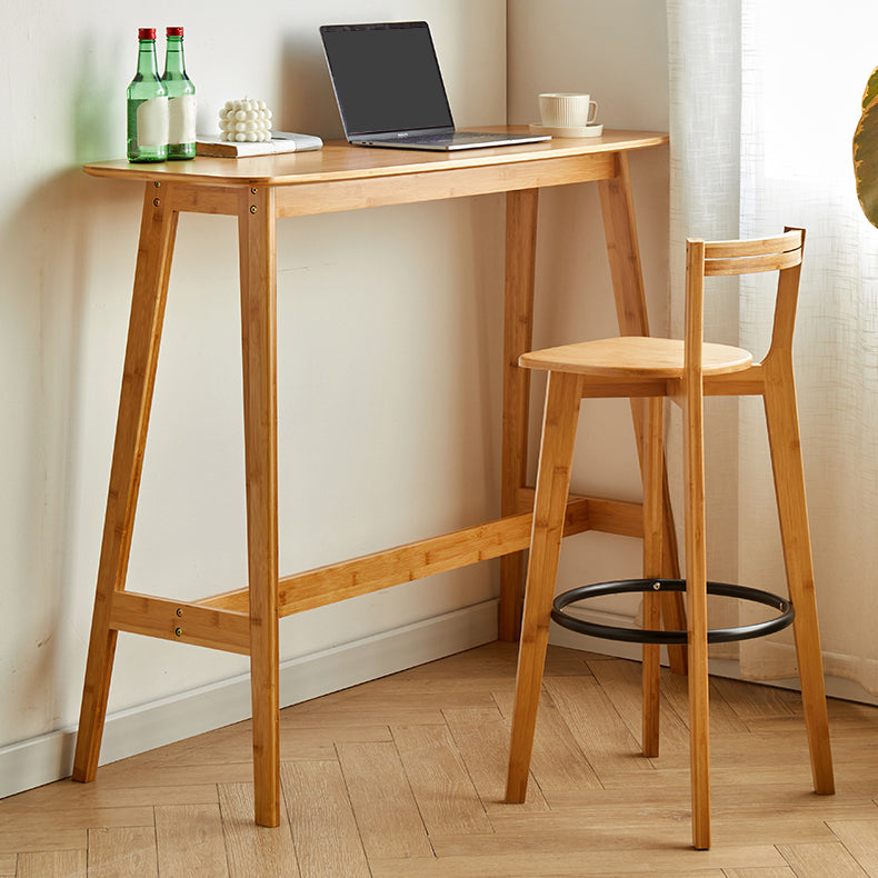 Juego de mesa de pub rectangular Modena de 1/2/3 piezas, mesa de mostrador de madera con taburetes altos