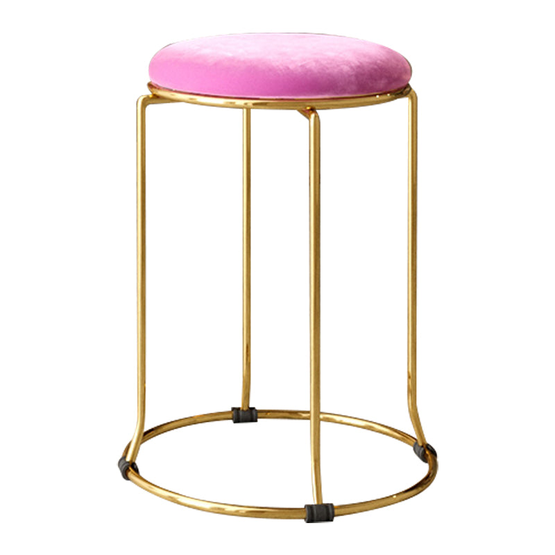 Gorgeous Standard Ottoman Pure Color Stain Resistant Velvet Footstool Ottoman Clearhalo 'furn' 'furn_ottomans_poufs' 'Furniture' 'Living Room Furniture' 'Ottomans & Poufs' 'ottomans_poufs' 5865766