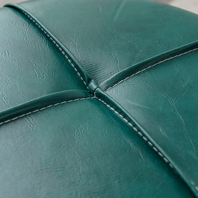 モダンな染色耐性オスマンサークル形状黄色の革のキューブ