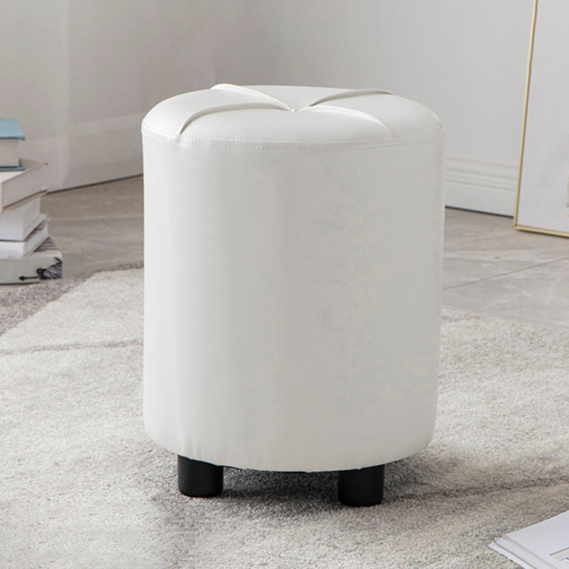 Moderne vlekbestendige Ottomaanse cirkelvorm Geelleren kubus