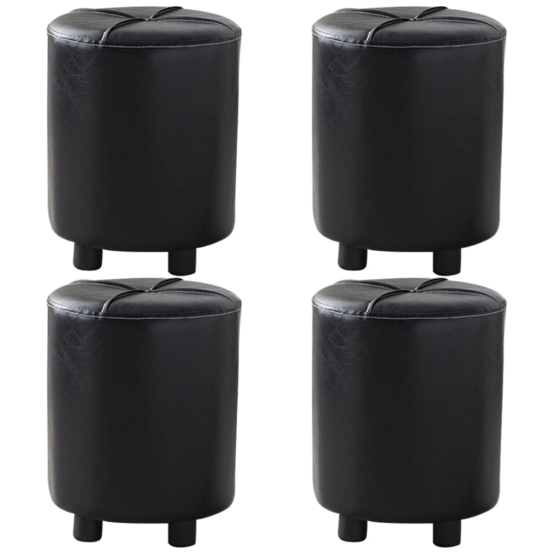 Moderne vlekbestendige Ottomaanse cirkelvorm Geelleren kubus