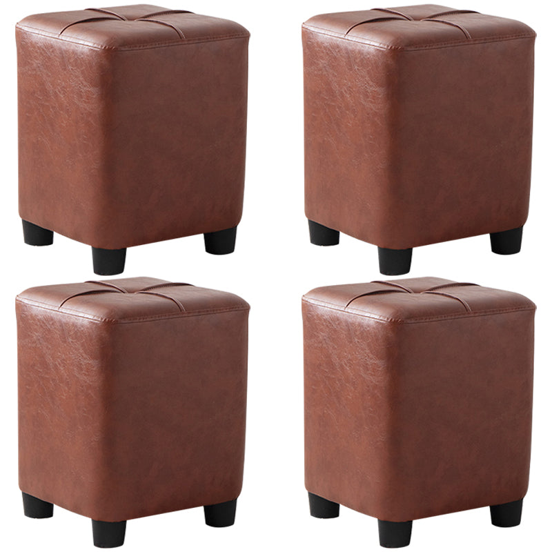 Moderne vlekbestendige Ottomaanse cirkelvorm Geelleren kubus