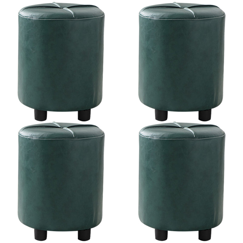 Moderne vlekbestendige Ottomaanse cirkelvorm Geelleren kubus