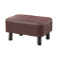 Contemporary Ottoman Faux Leather Upholstered Rectangle Ottoman Brown 1 Piece Clearhalo 'furn' 'furn_ottomans_poufs' 'Furniture' 'Living Room Furniture' 'Ottomans & Poufs' 'ottomans_poufs' 5866162