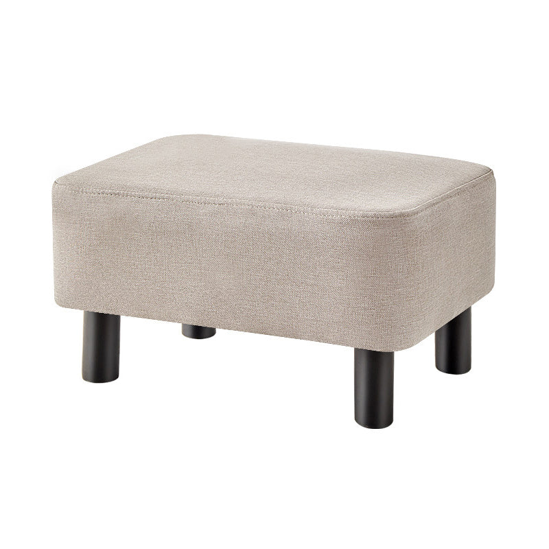 Contemporary Ottoman Faux Leather Upholstered Rectangle Ottoman White 1 Piece Clearhalo 'furn' 'furn_ottomans_poufs' 'Furniture' 'Living Room Furniture' 'Ottomans & Poufs' 'ottomans_poufs' 5866168