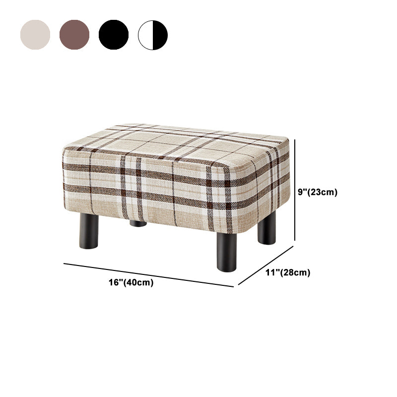 Contemporary Ottoman Faux Leather Upholstered Rectangle Ottoman Clearhalo 'furn' 'furn_ottomans_poufs' 'Furniture' 'Living Room Furniture' 'Ottomans & Poufs' 'ottomans_poufs' 5866188