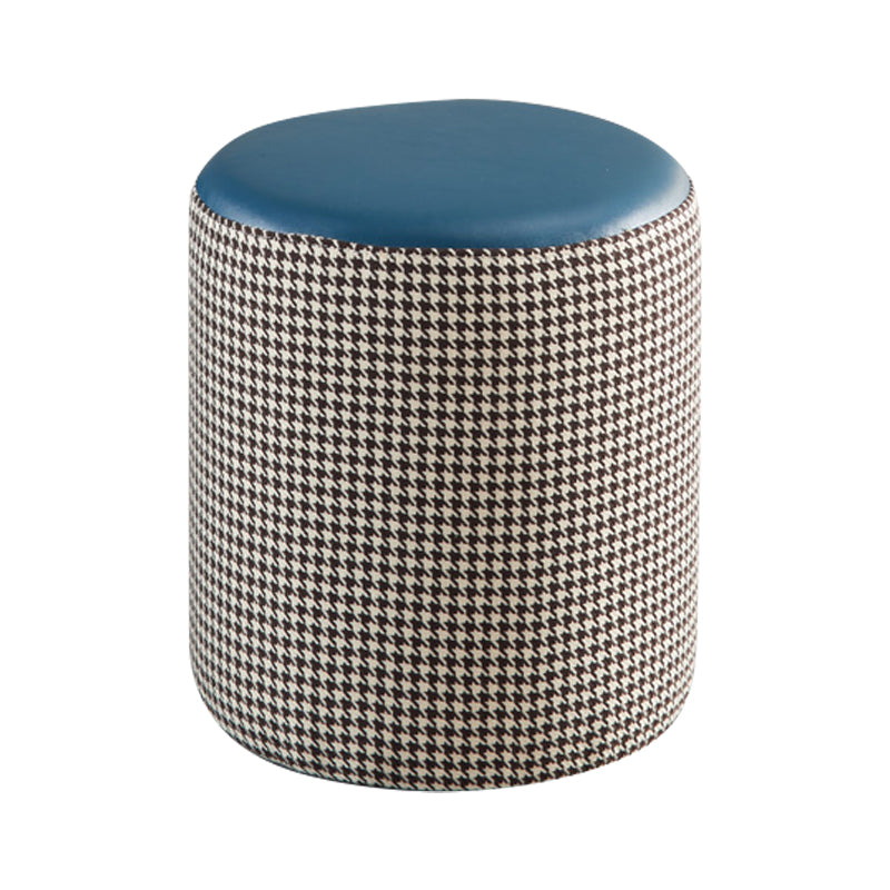 Modern Water Resistant Ottoman Circle Shape Orange Genuine Leather Cube Clearhalo 'furn' 'furn_ottomans_poufs' 'Furniture' 'Living Room Furniture' 'Ottomans & Poufs' 'ottomans_poufs' 5866197