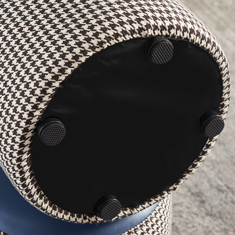 Modern Water Resistant Ottoman Circle Shape Orange Genuine Leather Cube Clearhalo 'furn' 'furn_ottomans_poufs' 'Furniture' 'Living Room Furniture' 'Ottomans & Poufs' 'ottomans_poufs' 5866199