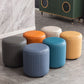 Modern Round Ottoman Solid Color Leather Water Resistant Footstool Ottoman Clearhalo 'furn' 'furn_ottomans_poufs' 'Furniture' 'Living Room Furniture' 'Ottomans & Poufs' 'ottomans_poufs' 5866236