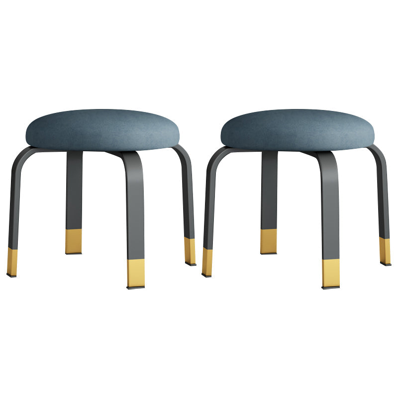 Pisos Remo de lágrimas otomanas Solid Glam Cotton Blend Otomana redonda