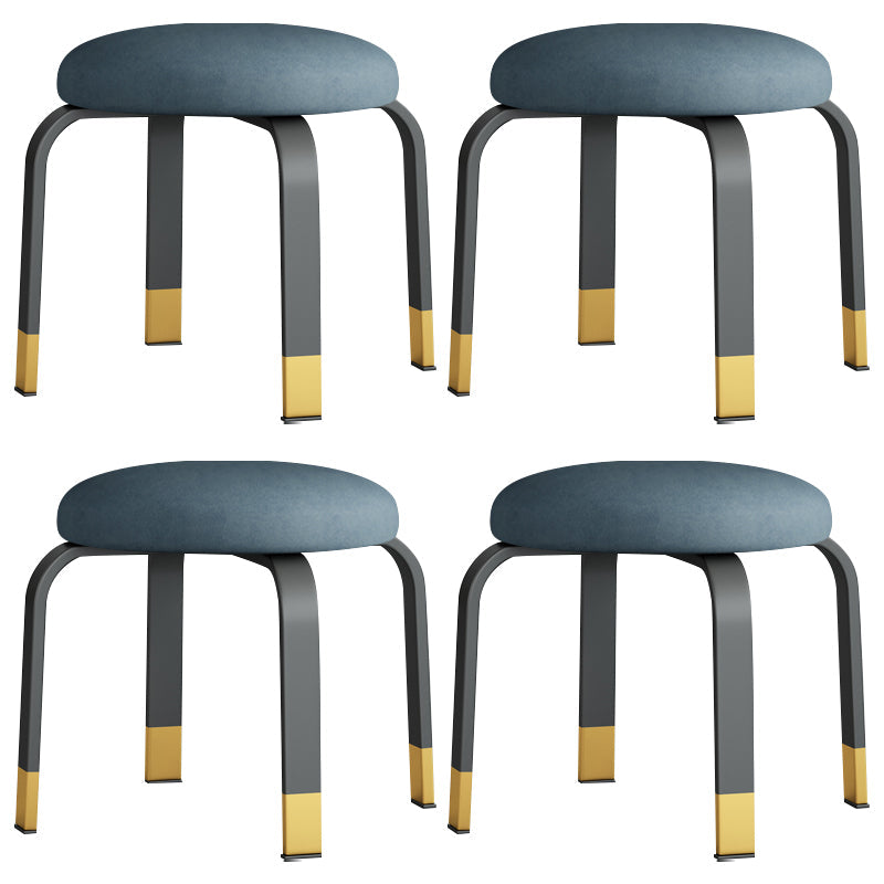 Pisos Remo de lágrimas otomanas Solid Glam Cotton Blend Otomana redonda