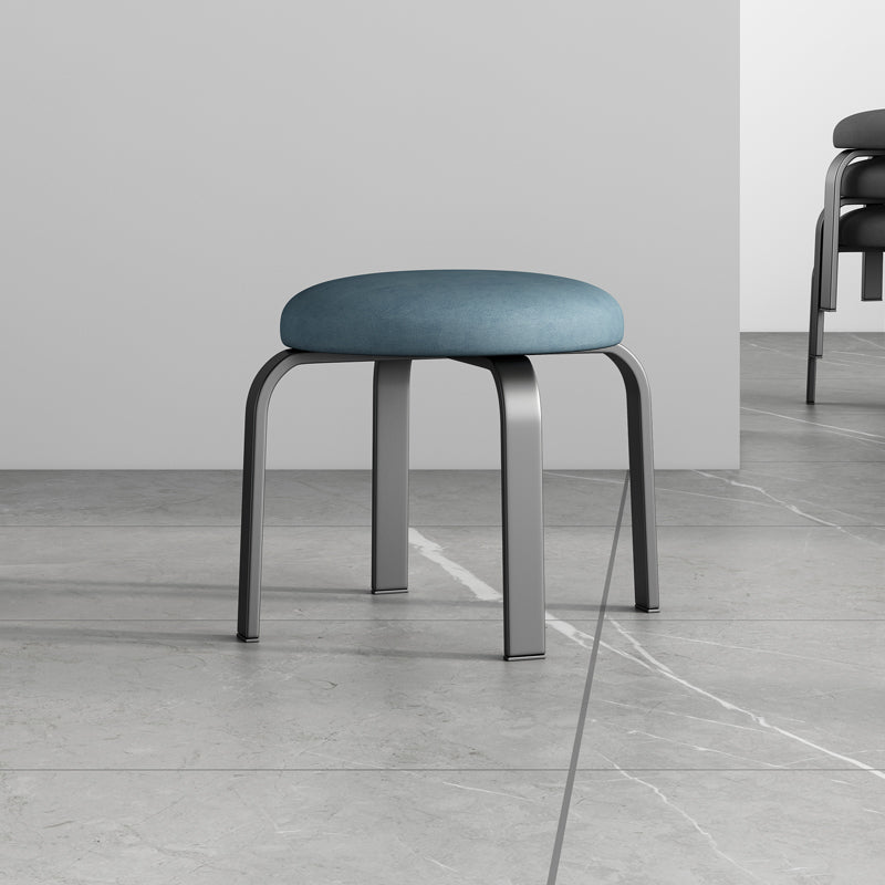 Pisos Remo de lágrimas otomanas Solid Glam Cotton Blend Otomana redonda