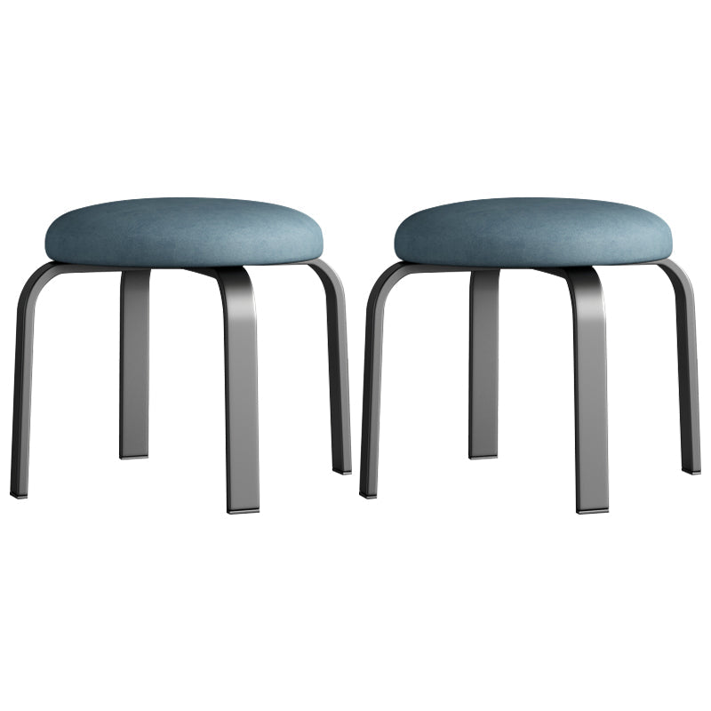 Pisos Remo de lágrimas otomanas Solid Glam Cotton Blend Otomana redonda